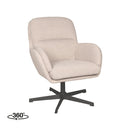 Fauteuil pivotant Moss 70x77x90 cm