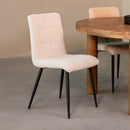 LABEL51 Dining chair Sam - White - Boucle
