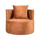 LABEL51 Armchair Evy - Ocher - Velours - 90 cm