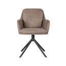 LABEL51 Dining chair Joy - Taupe - Microfiber