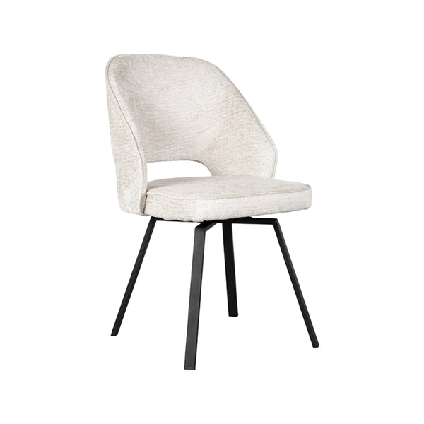 LABEL51 Dining chair Lewis - Taupe - Microfiber