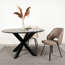 Chaise de salle à manger Lewis LABEL51 - Taupe - Microfibre