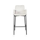 LABEL51 Bar stool Joni - Beige - Velvet - Seat height 78 cm