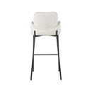 LABEL51 Bar stool Joni - Beige - Velvet - Seat height 78 cm