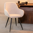LABEL51 Dining chair Fender - Natural - Boucle