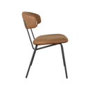 LABEL51 Eetkamerstoel Zack - Cognac - Microfiber