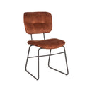 LABEL51 Dining chair Dez - Rust - Velvet