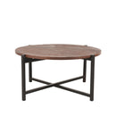 LABEL51 Salontafel Dox - Zwart - Mangohout - Zwart Onderstel - Majorr