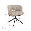 Draaistoel Cheyenne trendy nature - Majorr