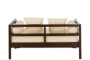J Line Zetel/Bed Conie Matras+ 4 Kussens Mangohout Donkerbruin