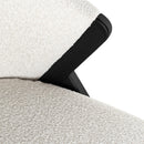 Lounge stoel Mia white bouclé