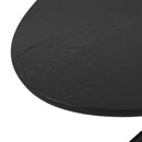 Eettafel Rayford black oval 230