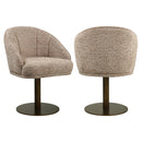 Eetkamerstoel Beverly mocca linear swivel