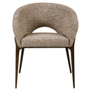 Eetkamerstoel Kenzi mocca linear fire retardant