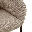 Eetkamerstoel Kenzi mocca linear fire retardant