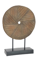 Circle On Foot Poly Brown Large
