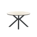 Edison tafel Ø122 cm - carbon black/ light teak VW - Majorr