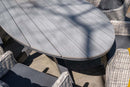 Edison tafel 220x115xH75 cm - carbon black/ grey teak VW - Majorr