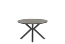 Edison tafel Ø122 cm - carbon black/ light teak VW - Majorr