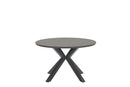 Edison tafel Ø122 cm - carbon black/ light teak VW - Majorr