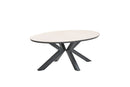 Edison tafel 180x115xH75 cm - c. black/ light teak Vironwood - Majorr