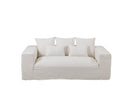 Cover For Seat+5Cushions Monaco Sofa Linen Marshmallow White