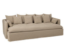 Cover Seat+11 Cushions Beach Linen Nat