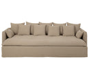 Cover Seat+11 Cushions Beach Linen Nat