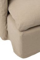 Cover Seat+11 Cushions Beach Linen Nat
