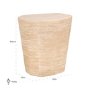 Salontafel Fictus Travertine faux - Majorr
