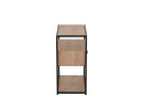 Sidetable Zigzag 1 Drawer Wood/Metal Natural/Black - Majorr