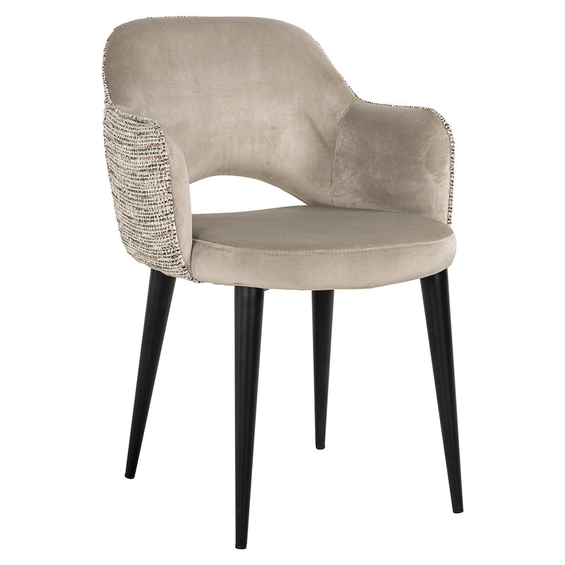 Arm chair Giovanna trendy nature/quartz khaki fire retardant (Be Trendy 01 Nature) - Majorr