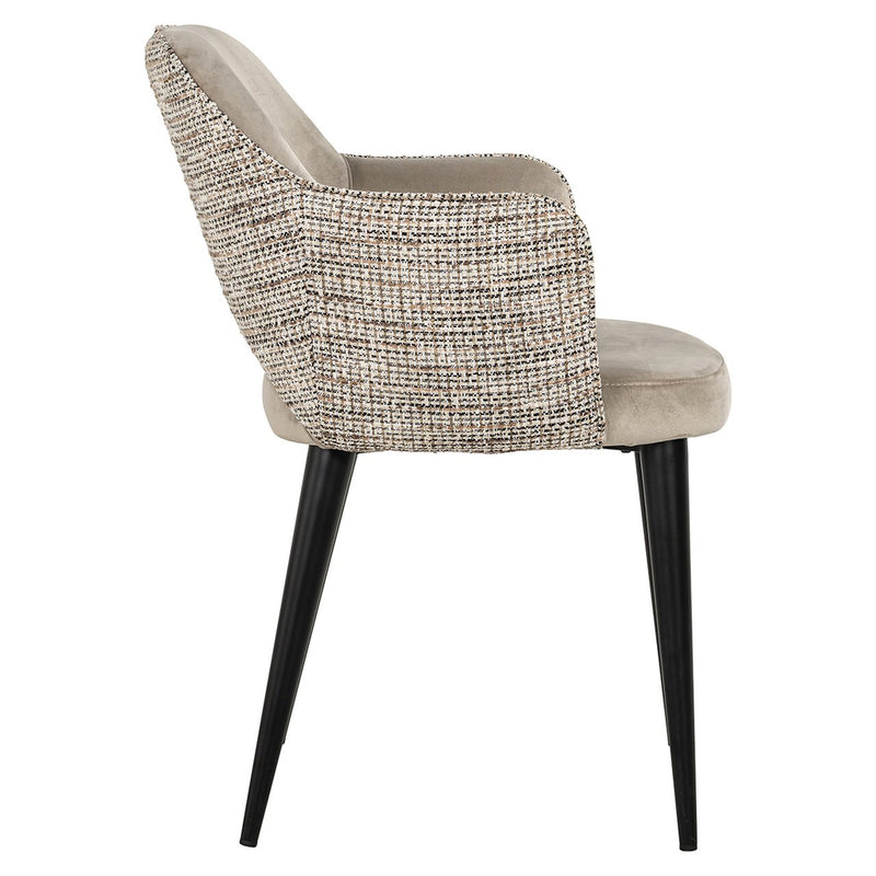 Arm chair Giovanna trendy nature/quartz khaki fire retardant (Be Trendy 01 Nature) - Majorr