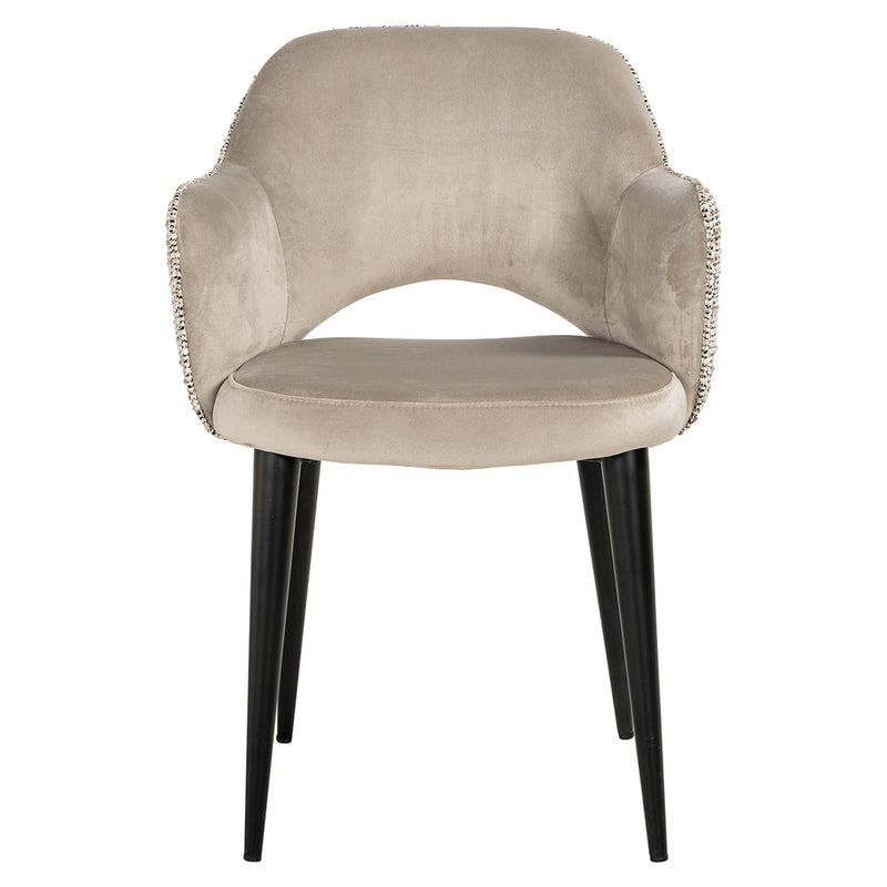 Arm chair Giovanna trendy nature/quartz khaki fire retardant (Be Trendy 01 Nature) - Majorr