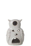 Owl Porcelain White Small