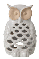 Owl Porcelain White Large