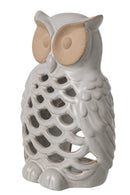 Owl Porcelain White Large