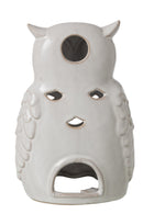 Owl Porcelain White Large