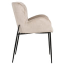 Stoel Amber khaki velvet fire retardant - Majorr