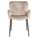 Stoel Amber khaki velvet fire retardant - Majorr