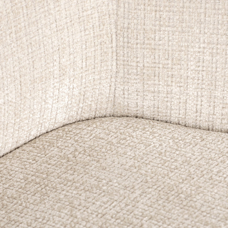 Draaistoel met arm Dakota beige chenille - Majorr