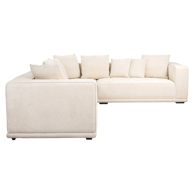 Hoekbank Lusso beige chenille (Niagara 902 beige) - Majorr