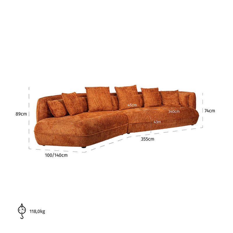 Sofa Rodina lovely pumpkin - Majorr