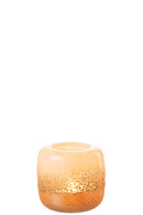 Vase Opi Glass Brown/Beige Small