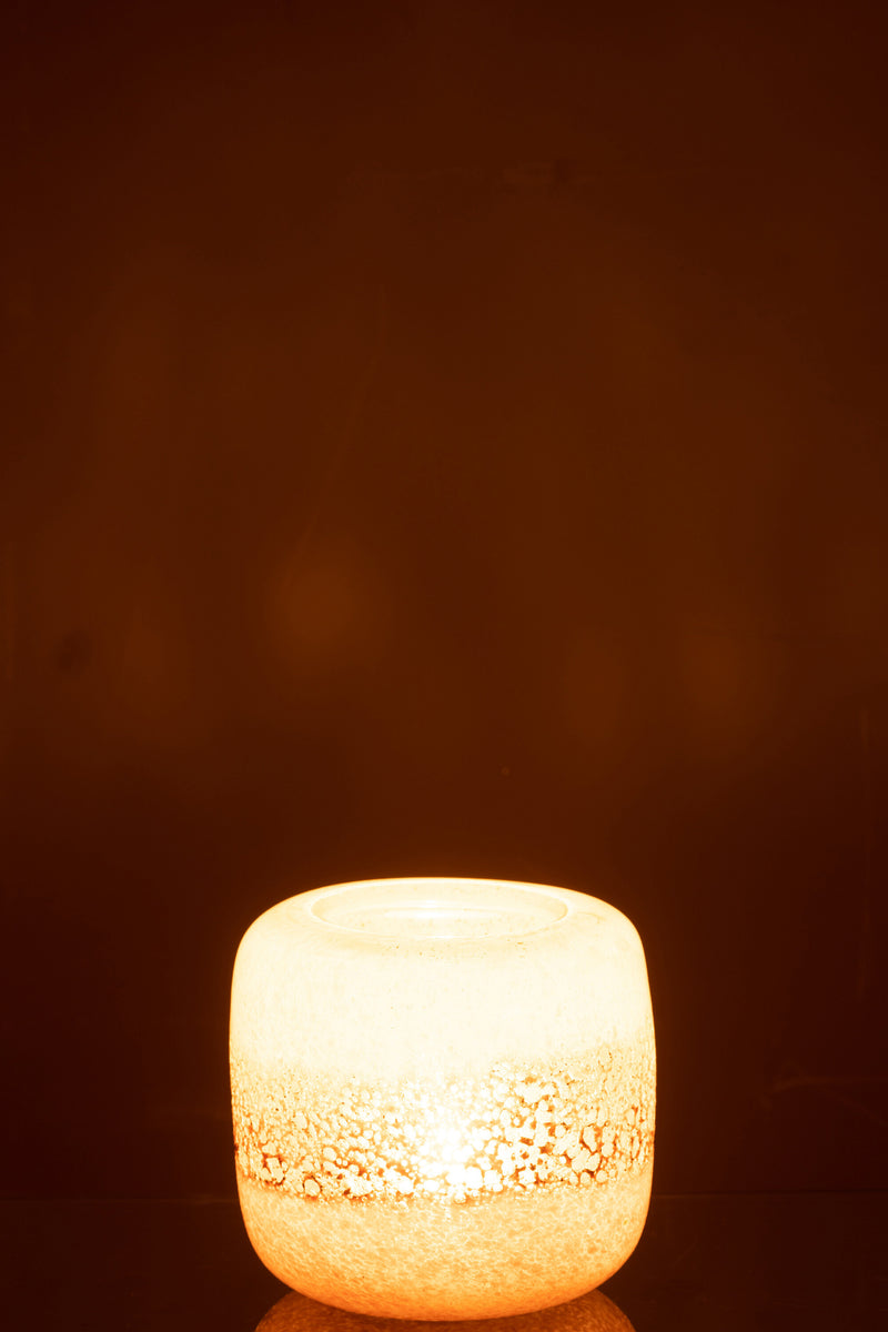 Vase Opi Glass Brown/Beige Small