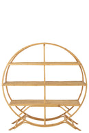 Standing Shelf Rattan Natural