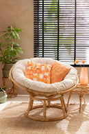 Sofa Celine + Cushion Rattan Natural