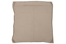 Cushion Square 1 Side Reed/Textile Natural Large