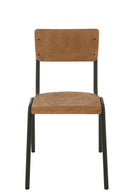 Chair Wood/Metal Brown