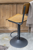 Barstool Wood/Metal Brown